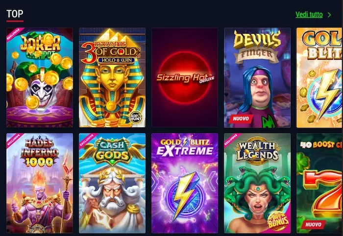 AdonioBet Casino giochi