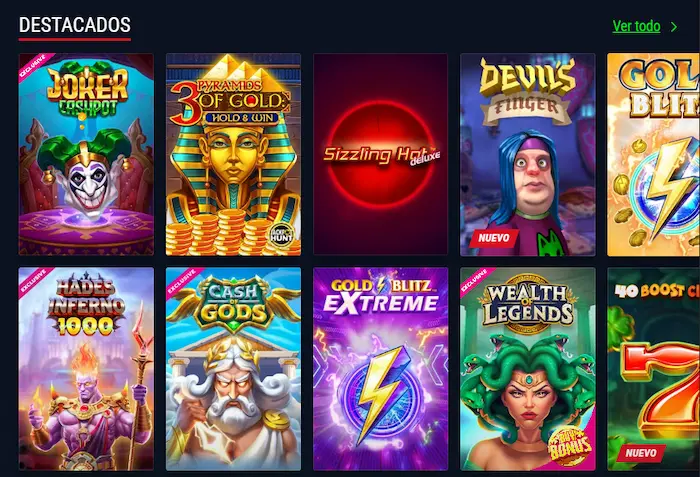 AdonioBet Casino juegos